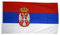 Fahne/Flagge Serbien mit Wappen - 150 x 250 cm + gratis Sticker, XXL-Fahne von Flaggenfritze®