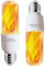 HoogaLife Flame Effect LED Light Bulbs, E26 LED Bulbs with Gravity Sensor, Flame Night Lamp for Holiday Gifts, Home, Hotel, Bar, Party Decoration (2 Pack)