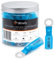 Wirefy 130 PZ Connettori Occhiello M5 - Kit Terminali Anello Termoretraibili - Capicorda Elettrici Crimpare - Blu 1,5-2,5 mm²