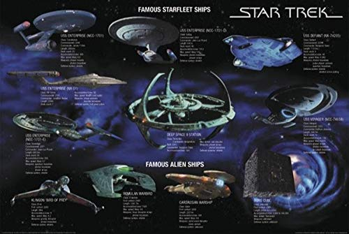 Star Trek: Starfleet + Alien Ships | US Import Filmplakat, Poster [68 x 98 cm]