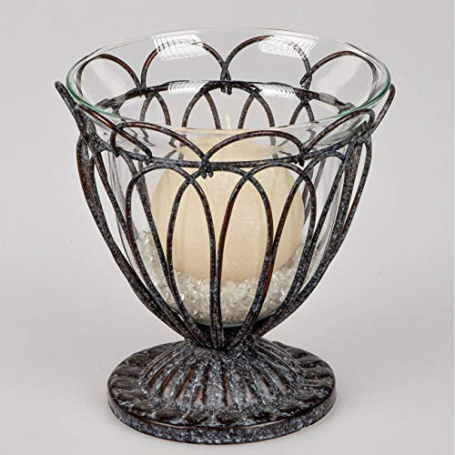 formano Windlicht Windlichthalter Vase aus Metall in 3 Größen (20)