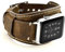 CooBES Compatible avec Apple Watch Bracelet 45mm 44mm 42mm Cuir Véritable Bande Remplacement Strap avec Boucle en Compatible iWatch Series 7/6/5/4/3/2/1 SE pour Hommes Femmes (45/44/42mm,Café)