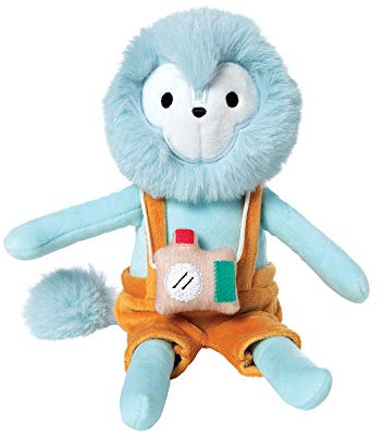 Manhattan Toy Naturhistoriker Kuscheltier Lemur mit auf Kamera und Kleidung genäht 33,02 cm großes Plüschtier