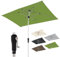 Doppler Sonnenschirm für den Garten SL-AZ Auto Tilt 220x140 cm Fresh Green I Gartenschirm knickbar I Kurbelschirm mit UV-Schutz 80+ I Kurbelschirm aus Aluminium I regenabweisendes Polyester-Dach