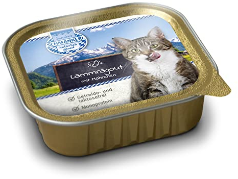 Sandras Schmankerl Nassfutter für Katzen Lammragout 16 x 100g. | getreidefrei | Monoprotein