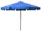vidaXL Sonnenschirm mit Holzmast Marktschirm Gartenschirm Strandschirm Ampelschirm Balkonschirm Terrassenschirm Schirm Garten 330cm Azurblau