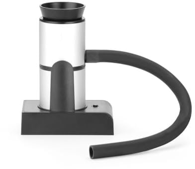 HENDI Pipe fumoir, pistolet de fumage, même avec thé et épices, chambre de fumée amovible, utilisation d'une seule main, nourriture, fromage, boissons, cocktail, 90 x 54 x 122, aluminium