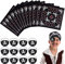 SATINIOR 24 Stücke Piraten Party Zubehör Enthält 12 Piraten Kapitän Filz Augenklappen 12 Piraten Bandana Cosplay Requisiten für Jugendliche und Erwachsene Halloween Piraten Thema Kostüm Zubehör