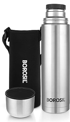 Insulated Water Bottle 34 Oz, Double Walled Insulated Vacuum Flask With Carry-On Sleeve, Leak Proof & BPA Free Stainless Steel Water Bottles, Keep 24H Hot & Cold, Sweat Free, Suitable for Any Beverage