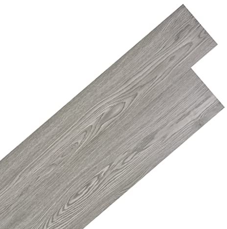 vidaXL PVC Laminat Dielen Selbstklebend Vinyl Boden Bodenbelag Fußboden Planke Vinylboden Designboden Dielenboden 2,51m² 2mm Dunkelgrau