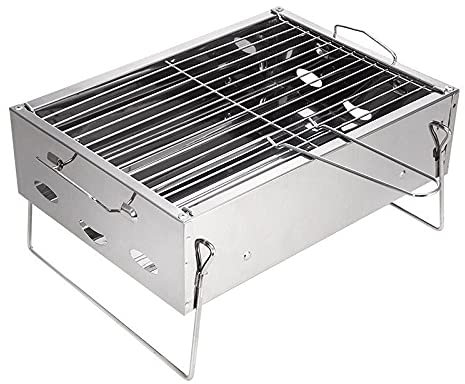 WANWEN Griglia per Barbecue Mensola per Barbecue Fai-da-Te Personale Griglia per Barbecue da Campeggio all'aperto Charbroiler 2-4 Persone Uso più Piccolo Little Surprise