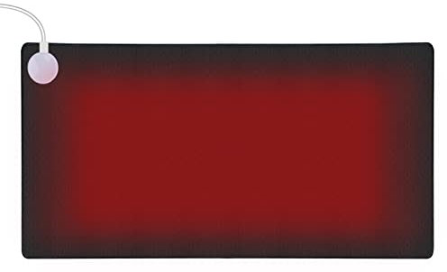 Schreibtischunterlage Beheizte, 80x33cm Beheiztes Mauspad mit Funktion Heizung Mausmatte Wasserdicht Heizmatte Schreibtisch, Beheizte Schreibtischunterlage für PC Laptop Zuhause Büro