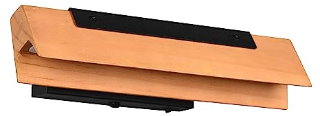 Trio Leuchten LED Wandleuchte Kerala 241670132, Metall Schwarz matt, Holz naturbelassen, inkl. 9 Watt LED, Switch Dimmer