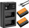 K&F Concept LP-E17 Batterie de Rechange et Chargeur USB Double pour Canon EOSRP, Rebel, T8i, T7i, T6i, T6s, SL2, SL3, T7, M3, M5, M6, 200D, 750D, 760D, 77D, 800D, 8000D, 2 Batteries