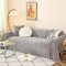 Homxi Couch Überzug Ecksofa 3 Sitzer,180x340CM,Bezug Sofa Einfarbig mit Rechteck Sofaüberwurf Polyester Sofa Handtuch Grau Sofabezüge