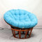 Bettschlange Hängesessel Kissen,Papasansessel Kissen,Lesesessel Rund, Gartensessel Sitzkissen,Papasan Hängesessel Kissen(Stühle Nicht Enthalten),Blau,100x100cm