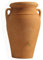 Réservoir d'eau de pluie Helena Amphore 300 litres Terracotta en matériau résistant aux UV et aux intempéries Tonneau d'eau de pluie avec couvercle de sécurité enfant et filetage en laiton de qualité