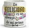 LolaPix Tazas desayuno. Tazas originales para regalar. Taza mensaje. Regalos para primas. Taza cerámica 330 ml.