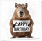 Capybara Geburtstagskarte – Cappy Happy Birthday Karte, 145 mm x 145 mm