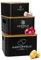 Avmvnvc Kartoffel Aufbewahrungsbox - 3er Set Kartoffel Aufbewahrung, Zwiebeltopf & Knoblauchtopf - Kartoffelbehälter Zwiebel Aufbewahrung - Hält Gemüse Länger Frisch (Schwarz, Quadratisch)