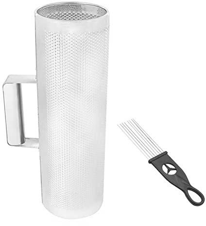 Metall-Guiro-Shaker, Musical Latin Percussion Instrument Training Tool Runder Zylinder, Edelstahl-Guiro-Instrumente mit Schaber, Musikinstrumente, Schlaginstrument für die Musikalische Ausbildung
