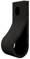Handles and more - 6 x Ledergriffe für Möbel - Vintage Schwarz - Größe M 19 cm - inkl. 3 Schraubenfarben - Schrankgriffe Leder - Türgriffe Leder - Ledergriffe für Schuhschrank & Schublade - Schlaufen