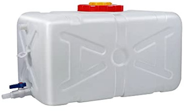 Réservoir d'eau Seau de collecte d'eau de pluie rectangulaire Seau à enzymes Seau à eau portable Récipient d'eau portable de 50 L avec robinet Réservoir de stockage d'eau de grande capacité (70 L)