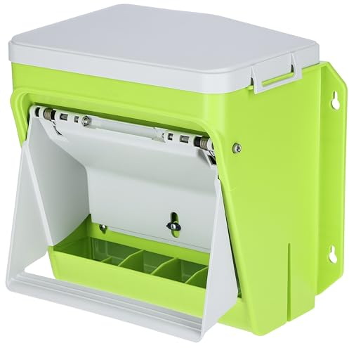 Kerbl Hobbyfarming SmartCoop Futterautomat mit Schutzklappe (mit Trittsystem, langlebigem Kunststoff) 70660