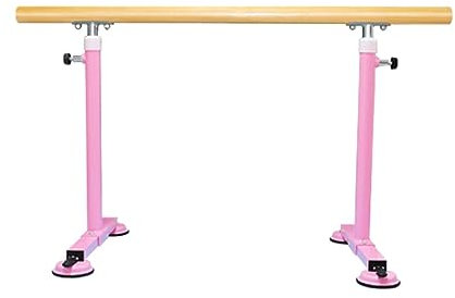 Ballettstange, Verstellbarer Tanzstock, Ballettstange Aus Holz Freistehende Tanzstange Tragbare Mobile Höhenverstellbare Ballettstange Mit Rutschfestem Fuß Horizontaler Ballettstock for Erwachsene Kin