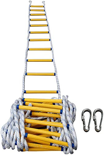 Strickleiter, Sicherheitsleiter, Notleiter, 2–4-stöckig, schwer entflammbar, Strickleiter, tragbare weiche Nylonleiter/8 m