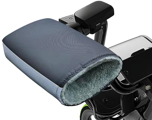 PRITOK Handschuhe Motorradlenker Handwärmer Lenker Handshuhe Winddicht Motorrad Lenkerhandschuhe Winter Wasserdicht Schutz Muff Plüschfutter, Universal Warme Muffs Handschuh für Motorrad-Roller