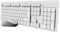 Trust ODY II Pack Clavier et Souris sans Fil AZERTY Français Silencieux, Touches Plates Flottantes, Récepteur USB Unique, Résistant aux Éclaboussures, Set pour PC Portable Windows Mac, Blanc
