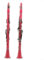 Klarinette B-Klarinette Bakelit-Klarinette Einsteiger-Klarinette Farbenfrohes Vernickeltes Instrument Für Erwachsene(Pink)