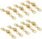 Fenglin-joy Magnetverschluss Kette, 10 Stücke Magnet Schmuckverschluss 8mm Runde Halskette Verschlüss für DIY, Armband, Halskette Schmuckherstellung (Gold)