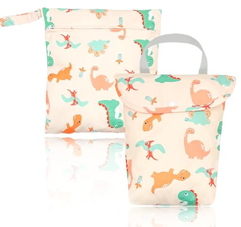 FZSECRIU 2 Stück wetbag Kindergarten，nassbeutel Kindergarten，Wet Bag Kindergarten，wechselbeutel Kindergarten