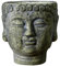 MagiDeal Pot de Fleur tête de Bouddha, jardinière, Sculpture, récipient de Plante, Vase de Fleur pour intérieur et extérieur, Appartement, Restaurant, Cuisine, Mousse