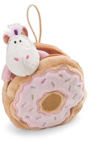 NICI Kuscheltier Einhorn Sweety Rainbow 10cm in Donut mit Loop - bunt - Weiches Plüschtier – niedliches Stofftier zum Kuscheln & Spielen – tolle Geschenkidee für Kinder & Erwachsene | 61915