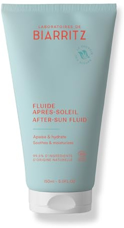 Laboratoires de Biarritz - After Sun Fluid - Bio-zertifiziert - Hydriert, beruhigt und schützt - Gesicht und Körper - für Kinder und Erwachsene - 150ml - in Frankreich