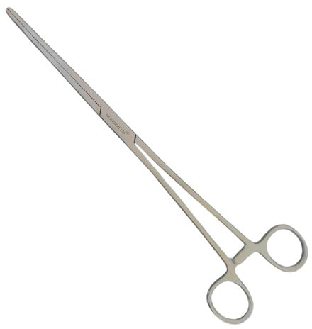 Pinze professionali per la pesca emostatica in acciaio inox, utilizzate come gioielli, pinze per pesca a mosca e sganciamento dei pesci – Pinze per la cura dei peli delle orecchie del cane (20 cm)