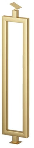 Balaustres de escalera de hierro con soportes ajustables para barandilla interior de escaleras, diseño rectangular hueco