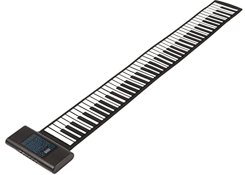 SUNGOOYUE Clavier de Piano Souple 88 Touches Pliantes Pian de Piano Pliant Double (Prise UE)