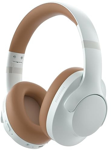 Rebocico Active Noise Cancelling Headphones Wireless Bluetooth for Commute | Over Ear Headphones with Mic, ANC, Bluetooth 5.4, 100H Playtime, HiFi Audio, Foldable Comfort Design, Fast Charge