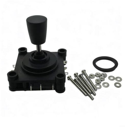Schalter-Joystick CV4-YX-F4R2G mit automatischer Rückstellung, wasserdicht IP65, für Spielautomaten und Industriesteuerung, robustes Metallgehäuse, schwarz