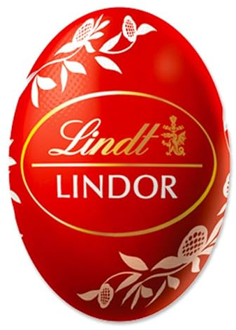 Ovetti Lindor Rossi Lindt. Cioccolato al latte con morbido ripieno. Busta g 500
