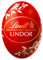 Ovetti Lindor Rossi Lindt. Cioccolato al latte con morbido ripieno. Busta g 500