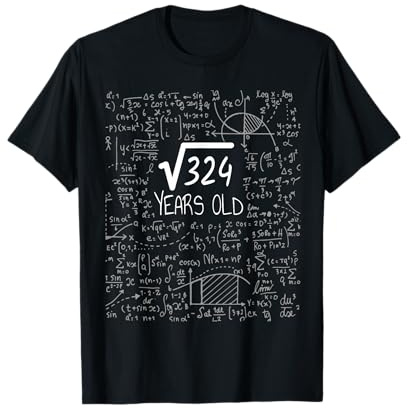 Quadratwurzel 324 = 18 Jahre Alt - Geburtstag T-Shirt