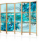 murando - Paravent Innen Raumteiler Holz Blumen Lilien Abstrakt 225x172 cm 5-teilig Japanische Trennwand Raumtrenner Room Divider Mobiler Sichtschutz Spanische Wand Raum Abtrennung b-C-0387-z-c