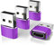 Elebase Adaptateur USB vers USB C 4 Pack,Type C Femelle vers USB A Mâle Chargeur pour iPhone 16 15 14 13 12 Pro Max Mini,Airpods,Apple Watch Série 8 9 10,Samsung Galaxy S24 S23 A55 A54 FE A73 A72 A71