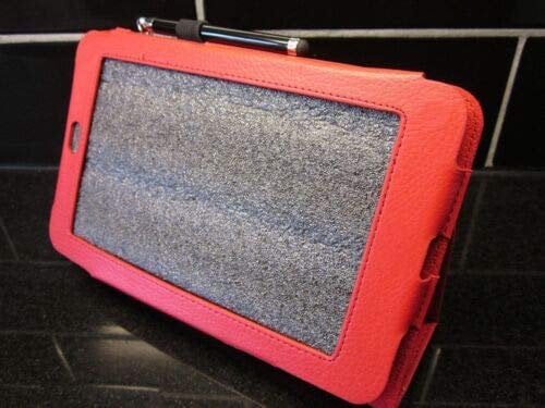 DIXIETREE Replacement Red PU Leather Case/Stand for Google Nexus 7 Android Tablet PC + FREE Stylus