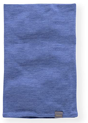 MERIWOOL Halswärmer Gaiter für Damen und Herren, 100% Merinowolle, Skiwolle - Blau - Eine Größe passt meistens
